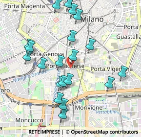 Mappa Viale Col di Lana, 20121 Milano MI, Italia (1.0245)
