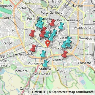 Mappa Viale Col di Lana, 20121 Milano MI, Italia (1.456)