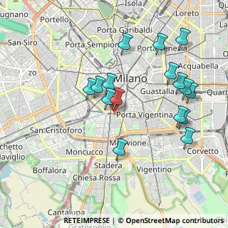 Mappa Viale Col di Lana, 20124 Milano MI, Italia (1.96688)