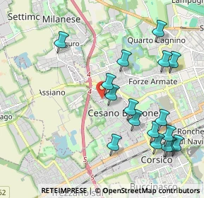 Mappa Via degli Abeti, 20152 Milano MI, Italia (2.25706)