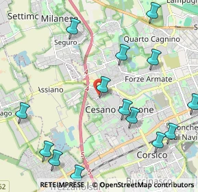 Mappa Via degli Abeti, 20152 Milano MI, Italia (2.76733)