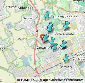 Mappa Via degli Abeti, 20152 Milano MI, Italia (1.43769)