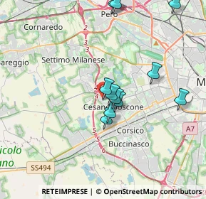 Mappa Via degli Abeti, 20152 Milano MI, Italia (3.43636)