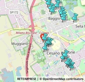 Mappa Via degli Abeti, 20152 Milano MI, Italia (1.2535)