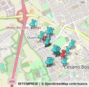Mappa Via degli Abeti, 20152 Milano MI, Italia (0.3395)