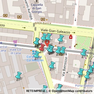 Mappa Via Cosseria, 20136 Milano MI, Italia (0.048)