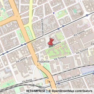 Mappa Via Savona, 70, 20144 Milano, Milano (Lombardia)