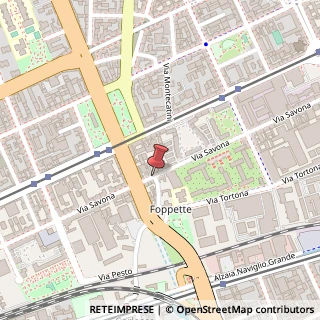 Mappa Via delle Foppette,  2, 20144 Milano, Milano (Lombardia)