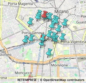 Mappa Piazza XXIV Maggio, 20136 Milano MI, Italia (0.7205)