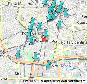 Mappa Piazza XXIV Maggio, 20136 Milano MI, Italia (1.0475)