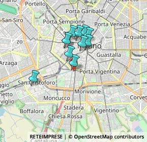 Mappa Piazza XXIV Maggio, 20136 Milano MI, Italia (1.30727)