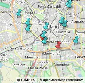 Mappa Piazza XXIV Maggio, 20136 Milano MI, Italia (2.02333)
