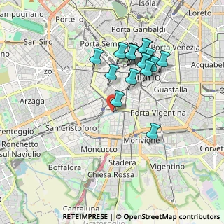Mappa CAP, 20143 Milano MI, Italia (1.71118)