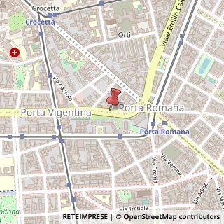 Mappa Via Eugenio Vaina, 12, 20122 Milano, Milano (Lombardia)