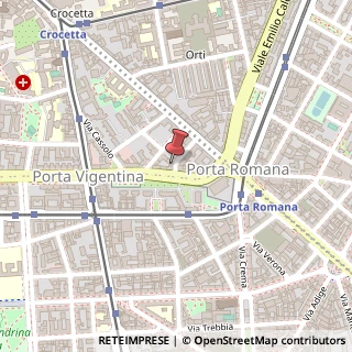 Mappa Via Eugenio Vaina, 10, 20122 Milano, Milano (Lombardia)