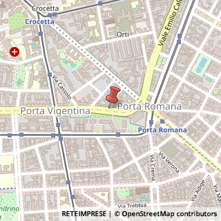 Mappa Via Eugenio Vaina, 3, 20122 Milano, Milano (Lombardia)