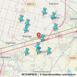 Mappa Via Friuli Venezia Giulia, 30030 Pianiga VE, Italia (3.90818)