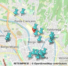 Mappa Piazzale Aristide Stefani, 37100 Verona VR, Italia (1.171)