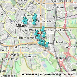Mappa Viale Umbria, 20137 Milano MI, Italia (1.24667)