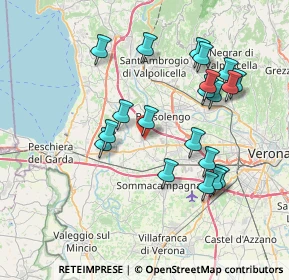 Mappa Via Tagliamento, 37060 Sona VR, Italia (7.3945)