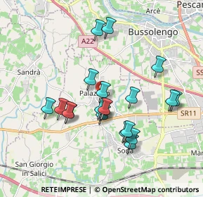 Mappa Via Tagliamento, 37060 Sona VR, Italia (1.672)