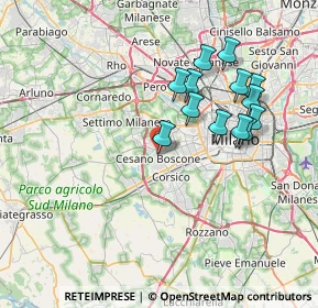 Mappa Via Gozzoli Via Monegherio, 20152 Milano MI, Italia (6.96769)