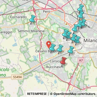 Mappa Via Gozzoli Via Monegherio, 20090 Cesano Boscone MI, Italia (4.65857)