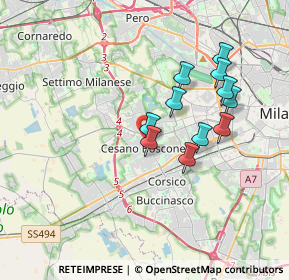 Mappa Via Gozzoli Via Monegherio, 20152 Milano MI, Italia (3.14182)