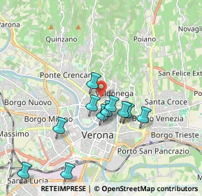 Mappa Via Gazzera, 37128 Verona VR, Italia (1.73636)