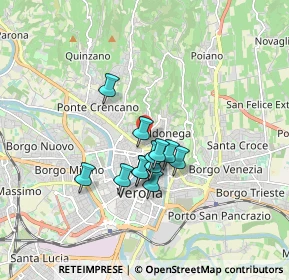 Mappa Via Gazzera, 37128 Verona VR, Italia (1.2475)