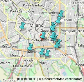 Mappa Milano, 20136 Milano MI, Italia (1.44231)