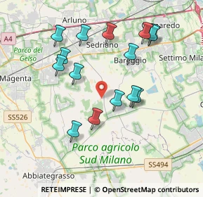 Mappa Casale Falzoni Strada Gelsi, 20080 Cisliano MI, Italia (3.70533)