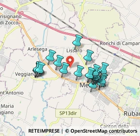 Mappa Mestrino, 35035 Mestrino PD, Italia (1.4795)