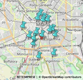 Mappa Via Guglielmö Röntgen, 20136 Milano MI, Italia (1.35313)
