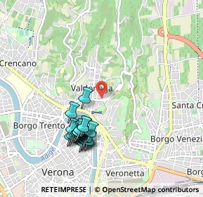 Mappa Via Castello S. Felice, 37128 Verona VR, Italia (0.9685)