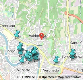 Mappa Via Castello S. Felice, 37128 Verona VR, Italia (1.2205)