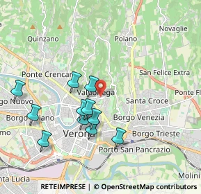 Mappa Via Castello S. Felice, 37128 Verona VR, Italia (1.83182)