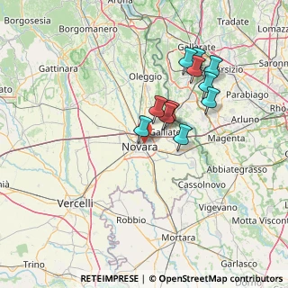 Mappa Via Giovanni Bovio, 28100 Novara NO, Italia (12.49091)