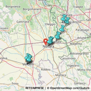 Mappa Via Fermi Enrico, 28100 Novara NO, Italia (13.77385)