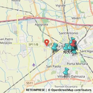 Mappa Via Fermi Enrico, 28100 Novara NO, Italia (2.1075)