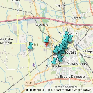 Mappa Via Fermi Enrico, 28100 Novara NO, Italia (1.5095)