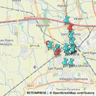 Mappa Via Fermi Enrico, 28100 Novara NO, Italia (1.79063)