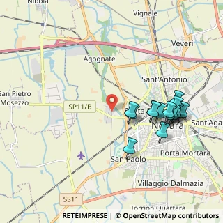 Mappa Via Fermi Enrico, 28100 Novara NO, Italia (1.97625)