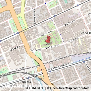 Mappa Via Tortona, 74, 20144 Milano, Milano (Lombardia)