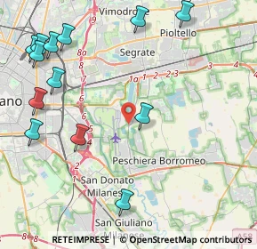 Mappa Via Idroscalo, 20068 Peschiera Borromeo MI, Italia (5.49538)