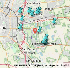 Mappa Via Idroscalo, 20068 Peschiera Borromeo MI, Italia (3.58143)