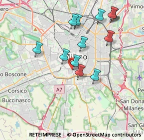 Mappa Via Col Moschin, 20136 Milano MI, Italia (3.83769)