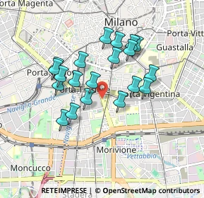 Mappa Via Col Moschin, 20136 Milano MI, Italia (0.764)