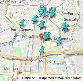 Mappa Via Col Moschin, 20136 Milano MI, Italia (0.849)