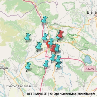 Mappa P.zza Borgonuovo, 10010 Ivrea TO, Italia (5.27)